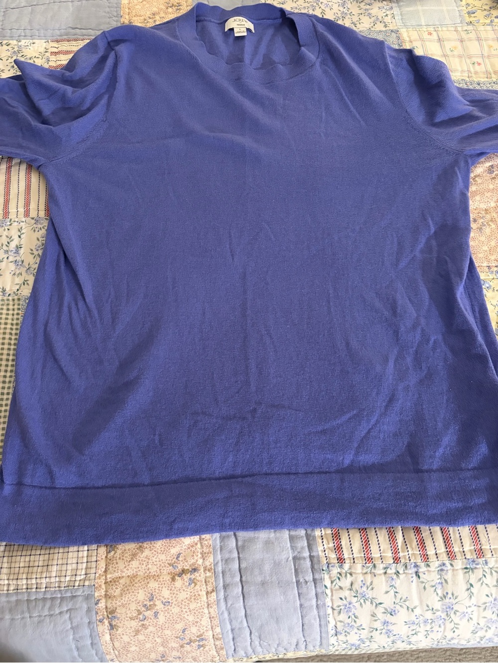 J. Crew Factory Cotton Teddie Sweater, Size Large - Picture 3 of 4
